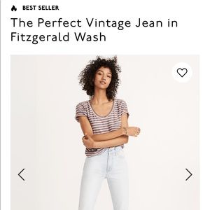 Madewell the perfect vintage jean